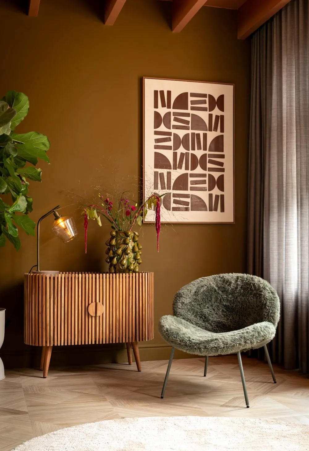 COCOmaison Amy lampe de table 1*E27 - Or Clearance