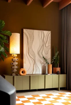 COCOmaison Anton lampadaire 1*E27 - Beige Clearance