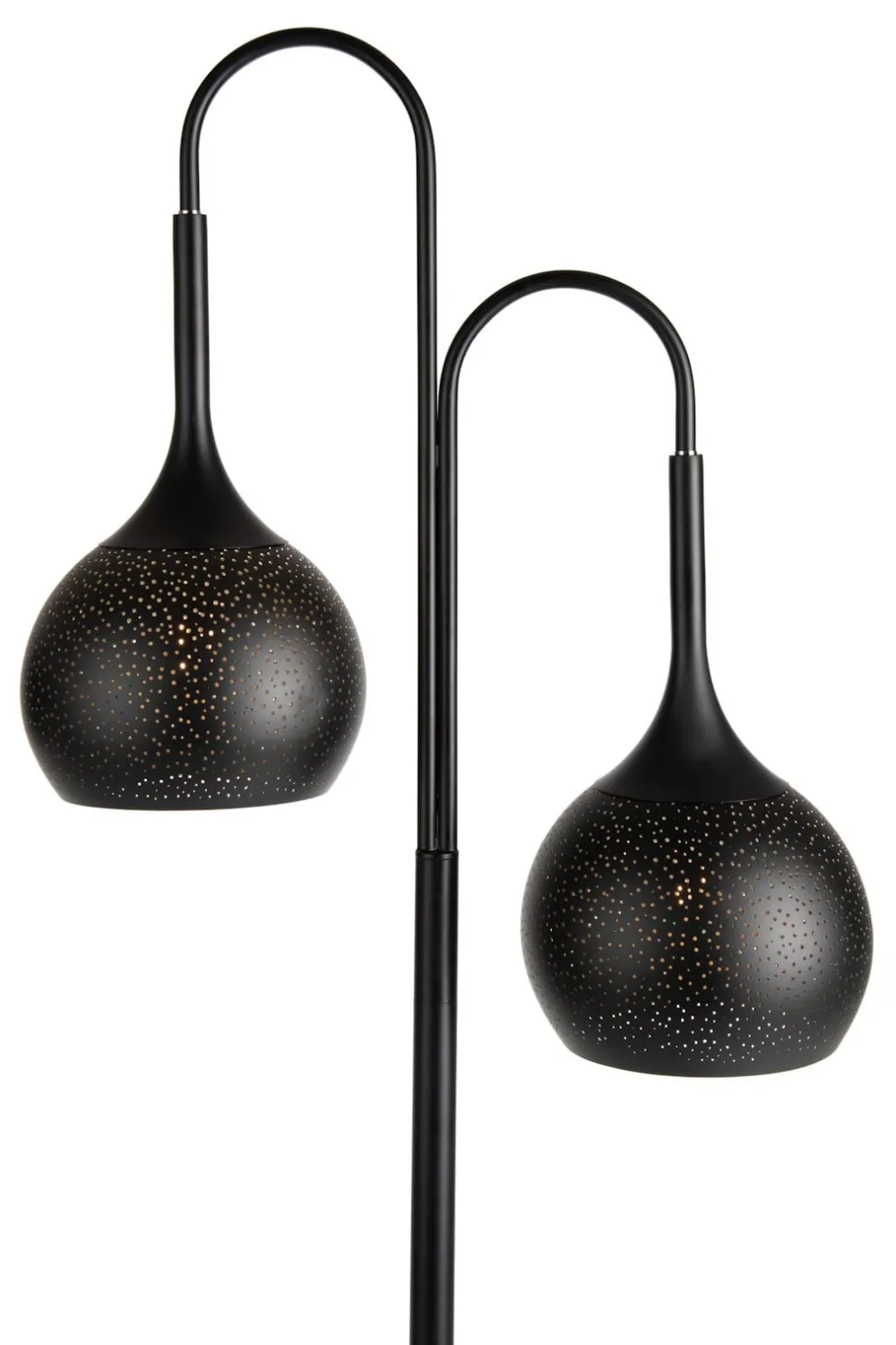 COCOmaison Arjen lampadaire 2*E27 - Noir/Or Hot