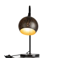COCOmaison Arjen lampe de table 1*E27 - Noir/Or New