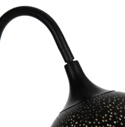 COCOmaison Arjen lampe de table 1*E27 - Noir/Or New