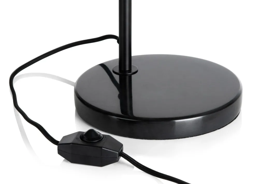 COCOmaison Arjen lampe de table 1*E27 - Noir/Or New