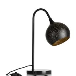COCOmaison Arjen lampe de table 1*E27 - Noir/Or New