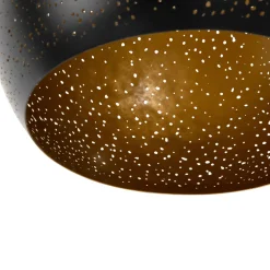 COCOmaison Arjen suspension 3*E27 - Noir/Or New