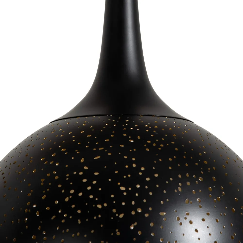 COCOmaison Arjen suspension 3*E27 - Noir/Or New