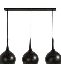 COCOmaison Arjen suspension 3*E27 - Noir/Or New