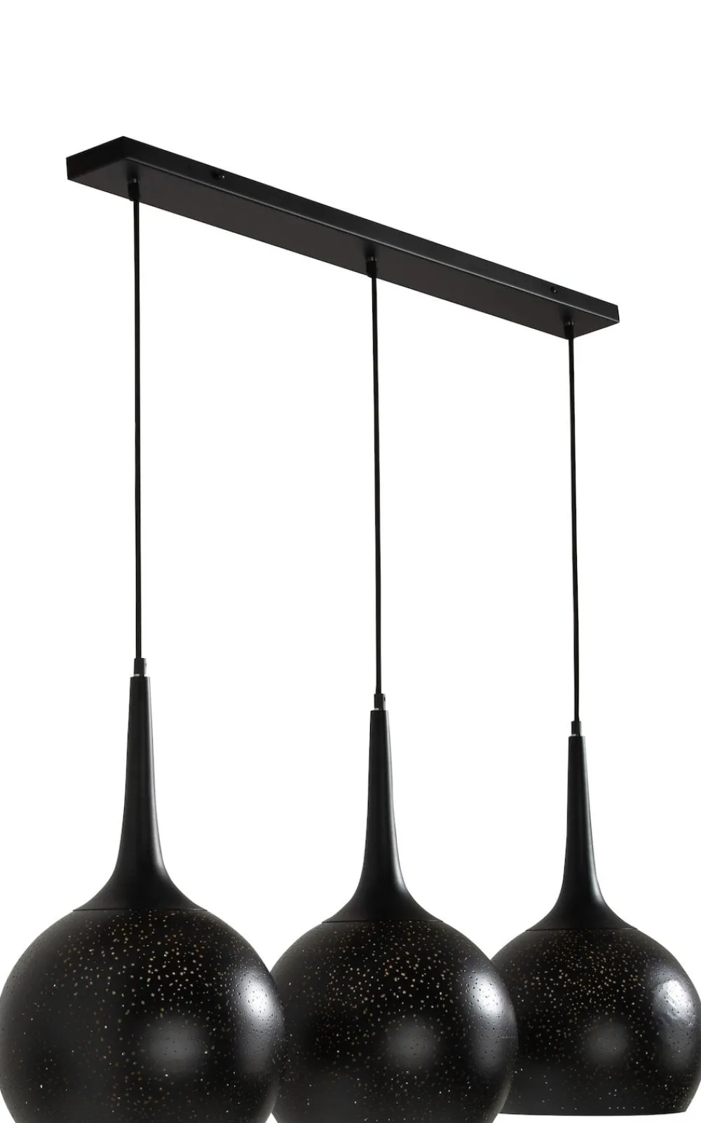 COCOmaison Arjen suspension 3*E27 - Noir/Or New