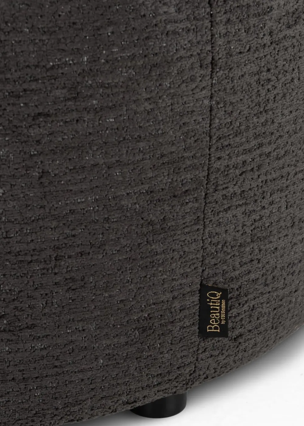COCOmaison BeautiQ - Chic pouf - ronde 80 cm - Anthracite Sale