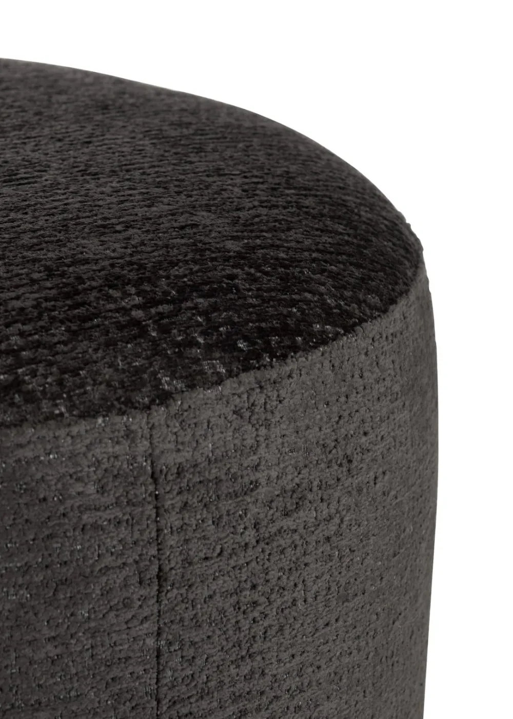 COCOmaison BeautiQ - Chic pouf - ronde 80 cm - Anthracite Sale