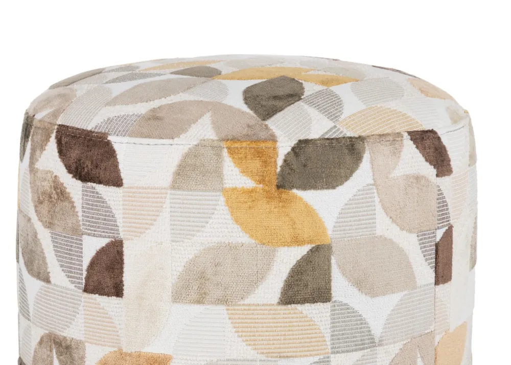 COCOmaison BeautiQ - Elite pouf - ronde 42 cm - Creme Sale
