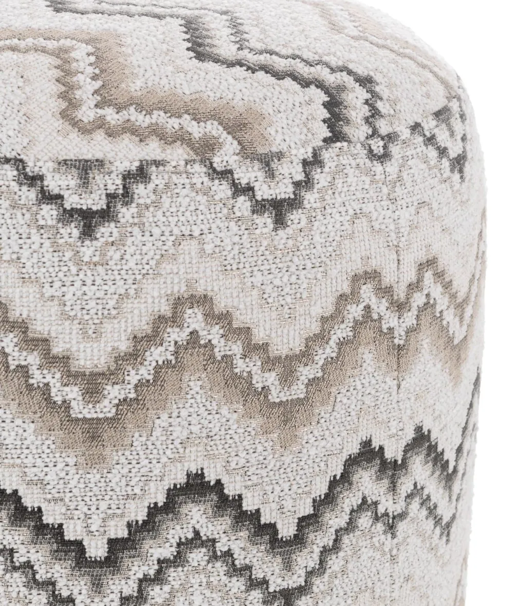 COCOmaison BeautiQ - Lush pouf - ronde 42 cm - Anthracite Clearance