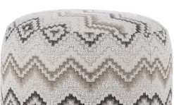 COCOmaison BeautiQ - Lush pouf - ronde 42 cm - Anthracite Clearance