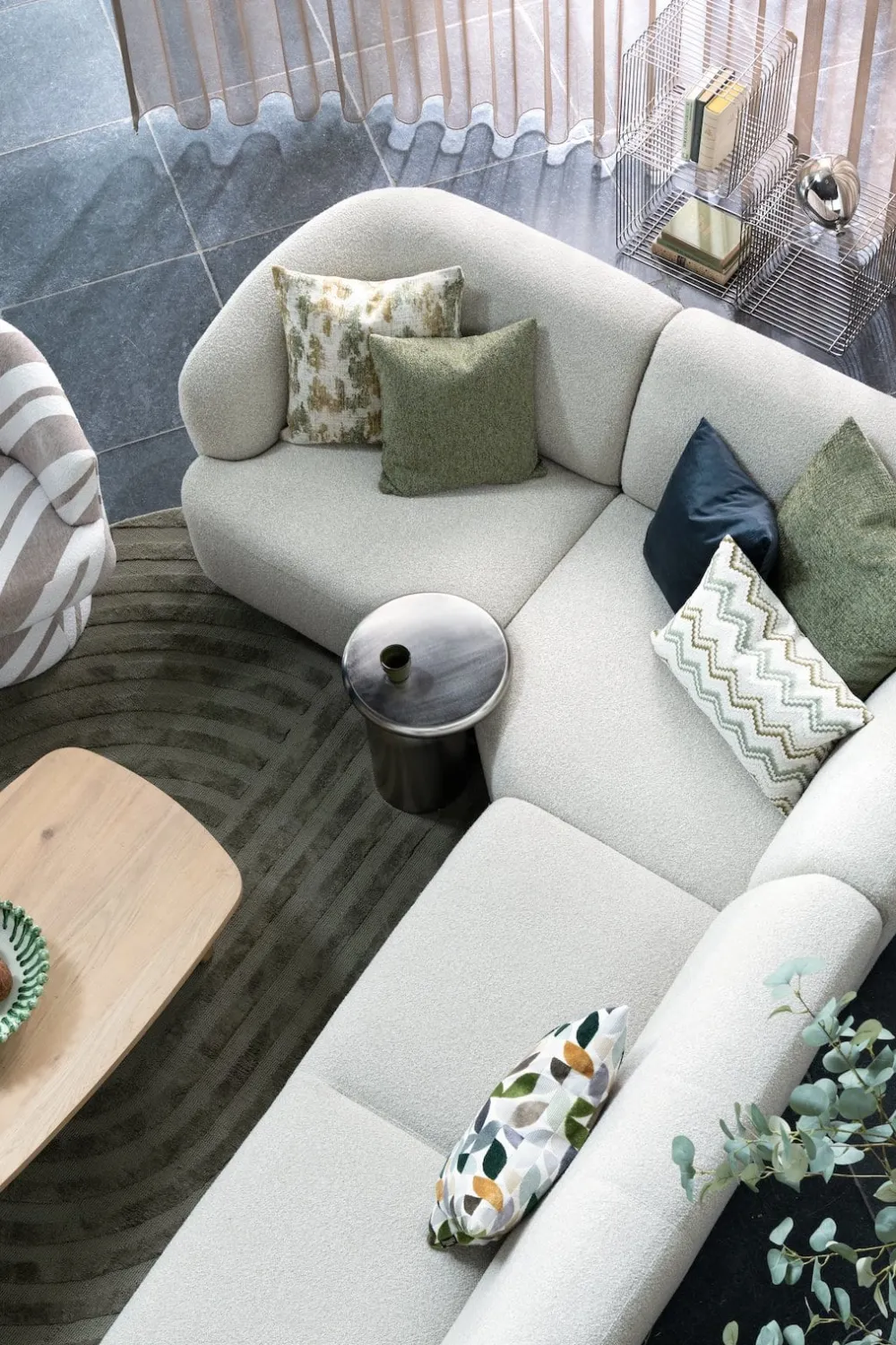 COCOmaison Beautiq Noble coussin 50x50cm - Vert Outlet