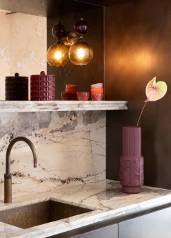 COCOmaison Bisko pot H16.5cm - Bordeaux Sale