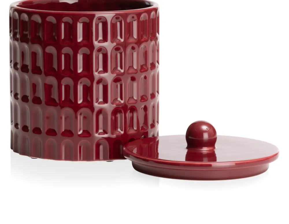 COCOmaison Bisko pot H16.5cm - Bordeaux Sale