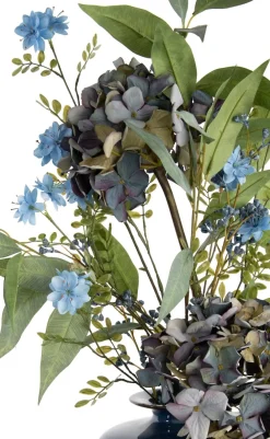 COCOmaison Blossom Spray H91cm fleur artificielle - Bleu Sale