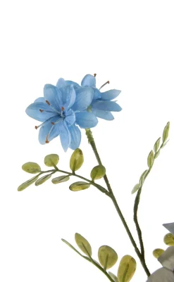 COCOmaison Blossom Spray H91cm fleur artificielle - Bleu Sale