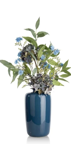 COCOmaison Blossom Spray H91cm fleur artificielle - Bleu Sale