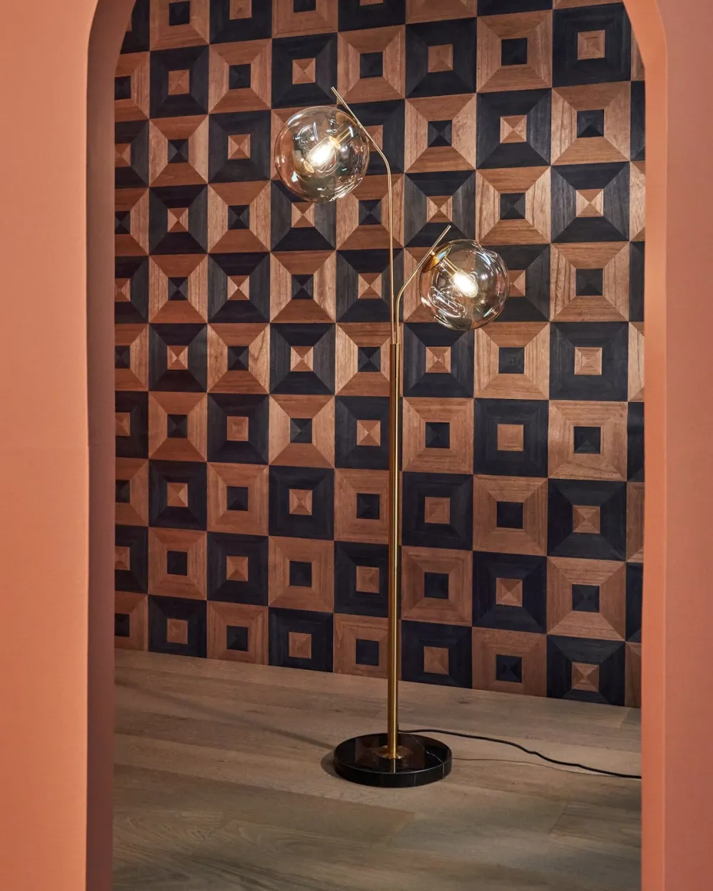 COCOmaison Bo lampadaire 2*E27 - Or Clearance