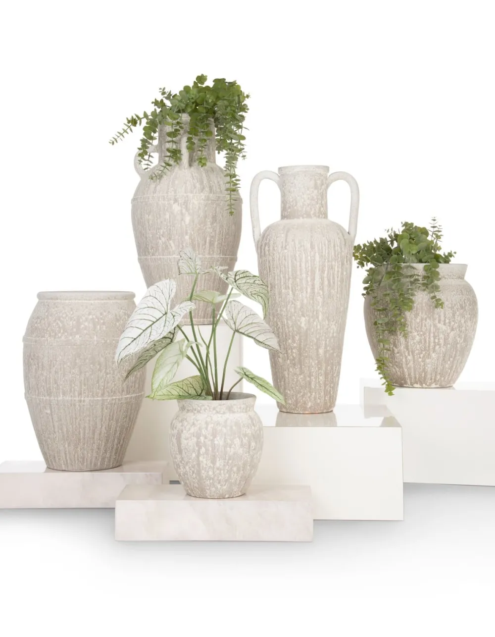 COCOmaison Braga vase H70cm - Beige Discount