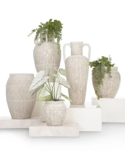 COCOmaison Braga vase H75cm - Beige Outlet