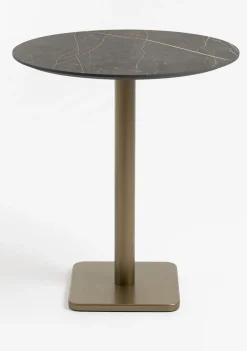 COCOmaison Brest table de bar marble onyx D80cm - Or Sale