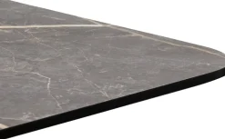 COCOmaison Brest table de bar marble light grey 120x75cm - Or Discount