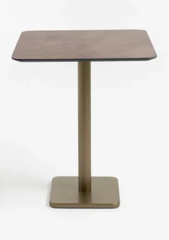 COCOmaison Brest table de bar stone rust 75x75cm - Or Discount