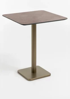 COCOmaison Brest table de bar stone rust 75x75cm - Or Discount