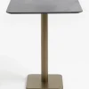 COCOmaison Brest table de bar stone anthracite 75x75cm - Or Outlet
