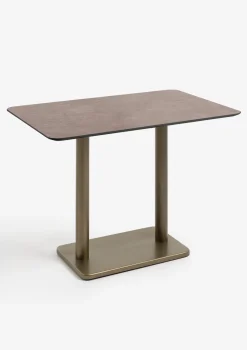 COCOmaison Brest table de bar stone rust 120x75cm - Or Sale