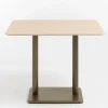 COCOmaison Brest table de bar Travertine 120x75cm - Or