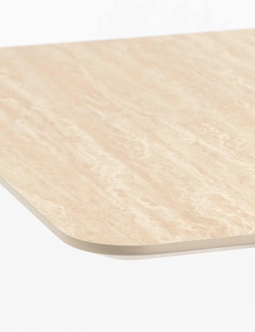 COCOmaison Brest table de bar Travertine 120x75cm - Or