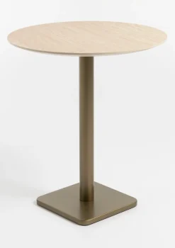 COCOmaison Brest table de bar Travertine D80cm - Or Online