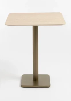 COCOmaison Brest table de bar Travertine 75x75cm - Or Discount