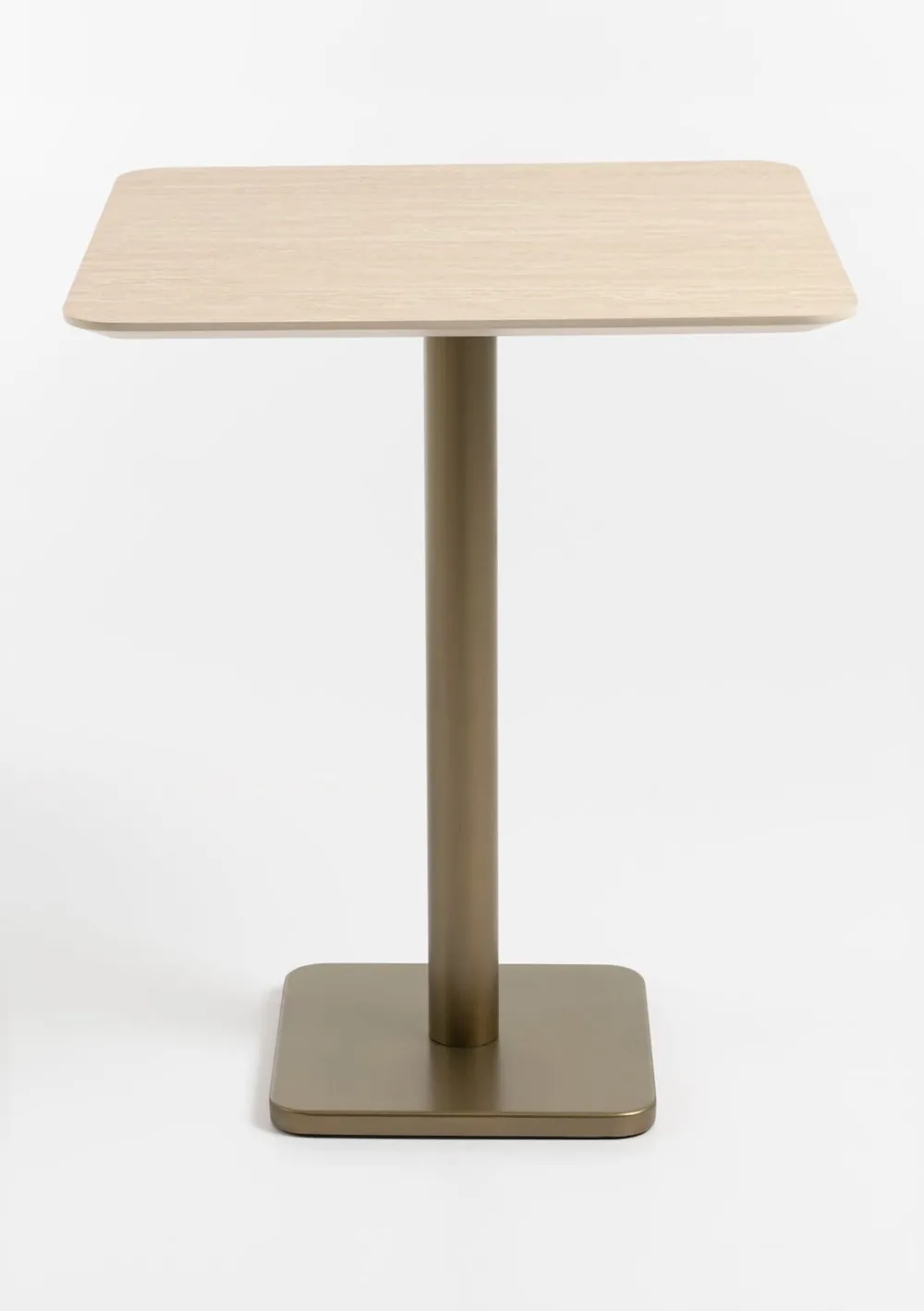 COCOmaison Brest table de bar Travertine 75x75cm - Or Discount