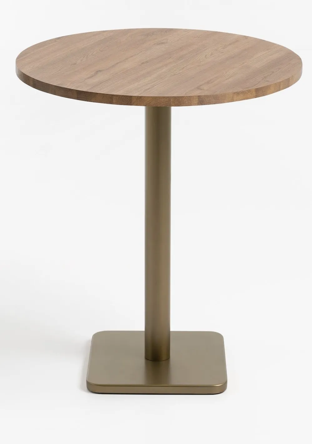 COCOmaison Brest table de bar vintage oak D80cm - Or Clearance
