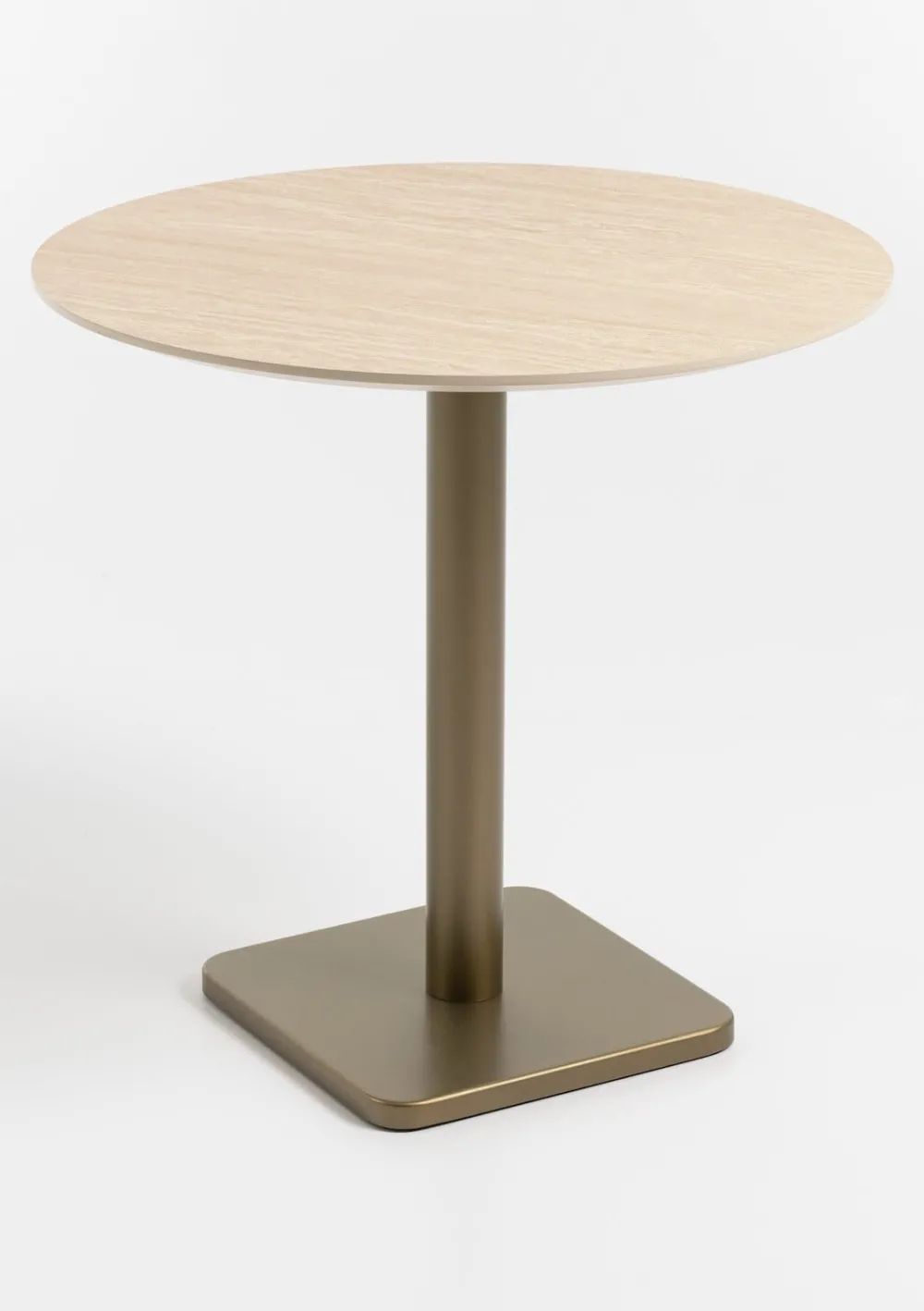 COCOmaison Brest table de bistro Travertine D80cm - Or Outlet