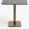 COCOmaison Brest table de bistrot marble light grey 75x75cm - Or Best