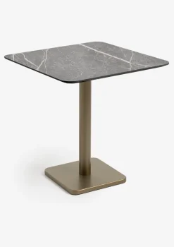 COCOmaison Brest table de bistrot marble light grey 75x75cm - Or Best