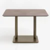 COCOmaison Brest table de bistrot stone rust 120x75cm - Or New