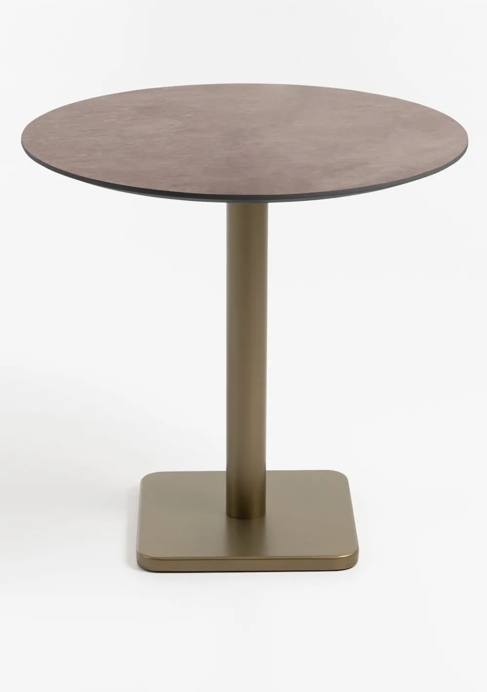 COCOmaison Brest table de bistrot stone rust D80cm - Or New