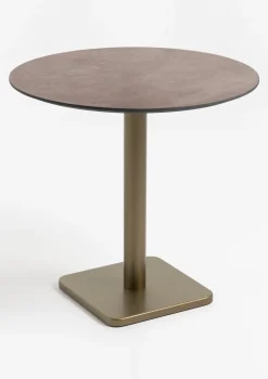 COCOmaison Brest table de bistrot stone rust D80cm - Or New