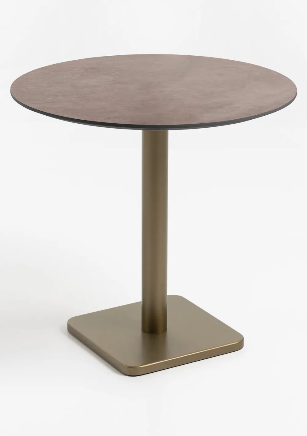 COCOmaison Brest table de bistrot stone rust D80cm - Or New