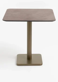 COCOmaison Brest table de bistrot stone rust 75x75cm - Or Clearance