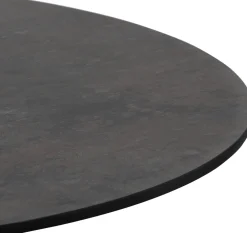 COCOmaison Brest table de bistrot stone anthracite D80cm - Or