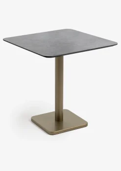 COCOmaison Brest table de bistrot stone anthracite 75x75cm - Or Clearance