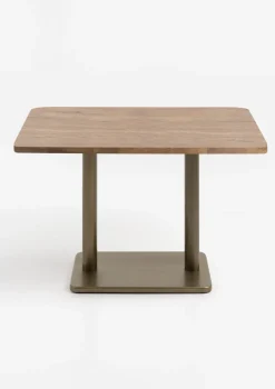 COCOmaison Brest table de bistrot vintage oak 120x75cm - Or New