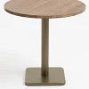 COCOmaison Brest table de bistrot vintage oak D80cm - Or Sale