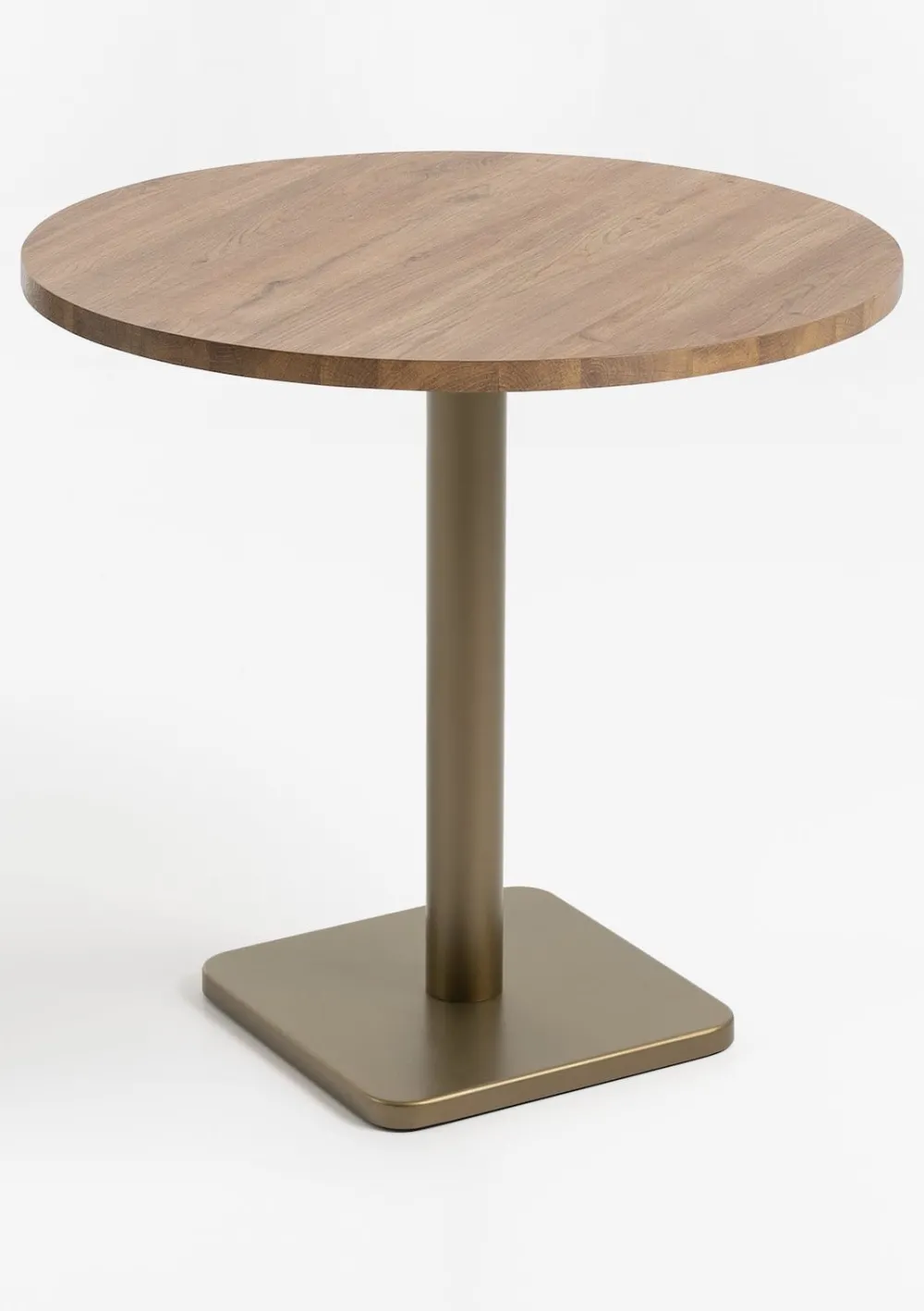 COCOmaison Brest table de bistrot vintage oak D80cm - Or Sale